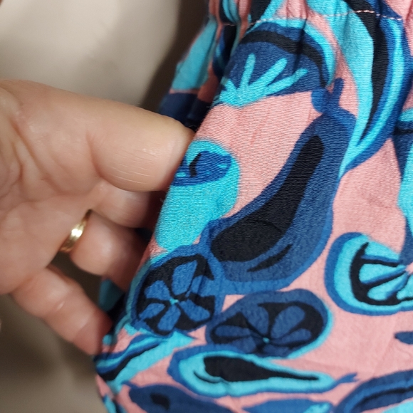 Cooper & Ella pink and blue fruit romper Size Small - Picture 4 of 9